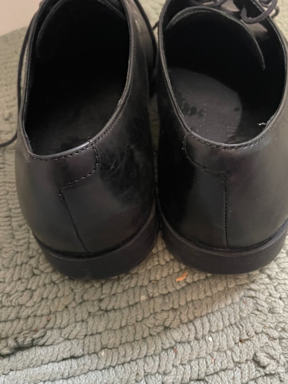Cole Haan Air Men Shoe Adams Size 9 M Apron Derby Black Oxford C09438 - Picture 5 of 11